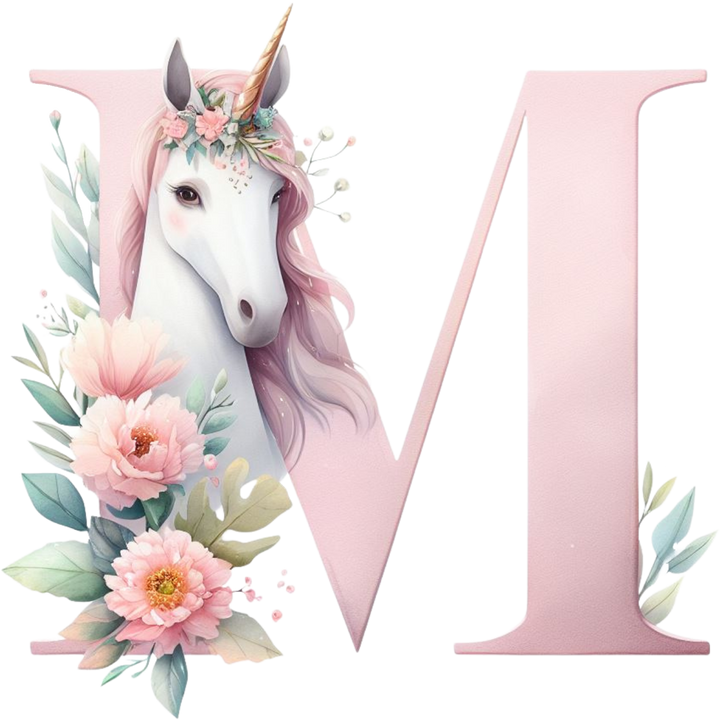 Unicorn Initial Backpack