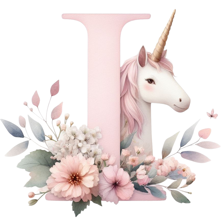 Unicorn Initial Backpack