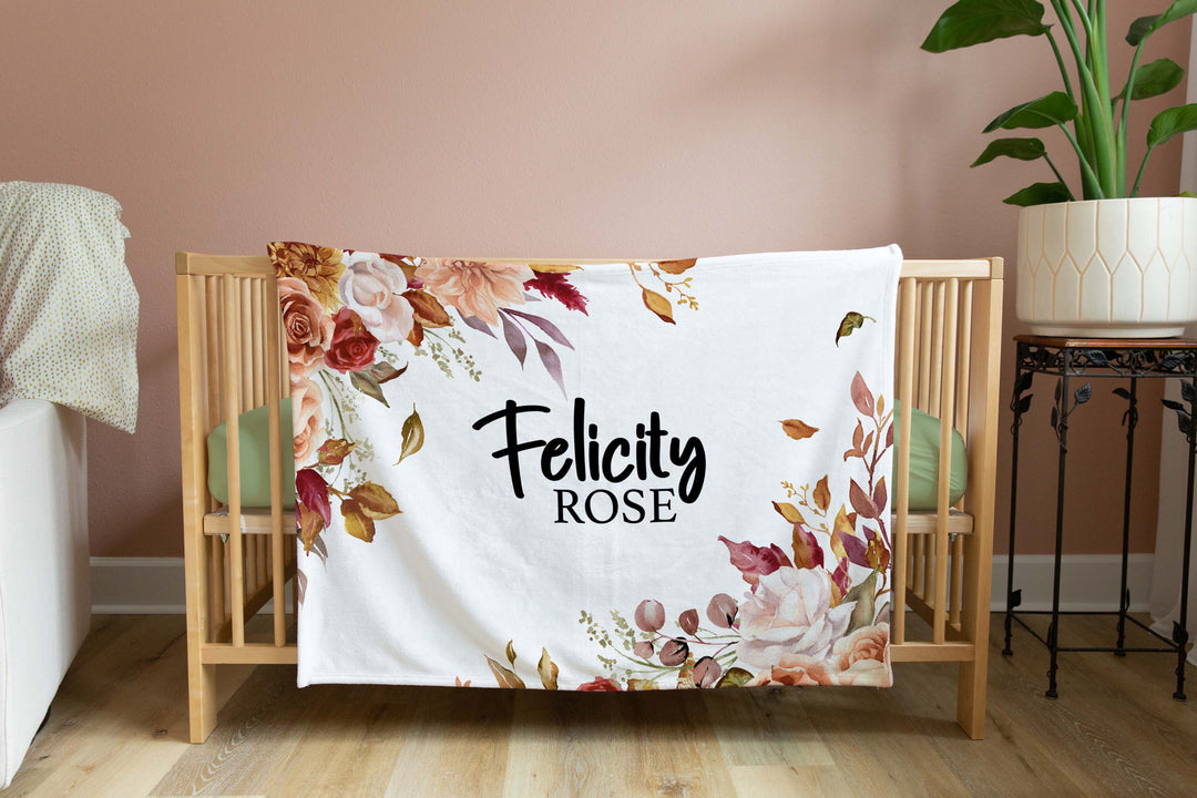 FLORAL PERSONALISED BLANKET