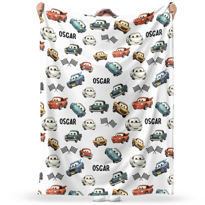 cute cars kids blanket