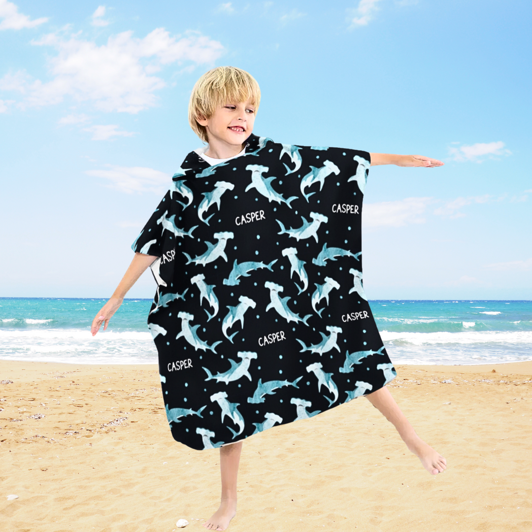 boys kids hooded towel