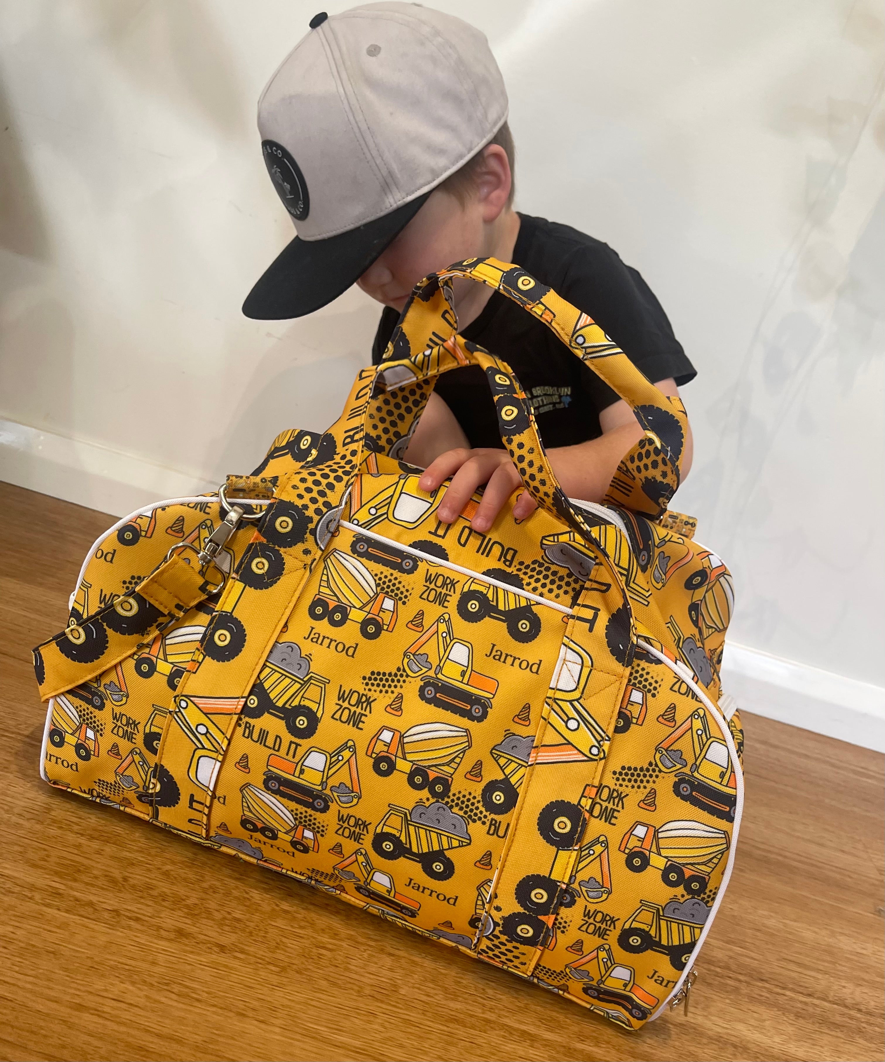 Personalised Kids Duffle Bag Canvas The Custom Co