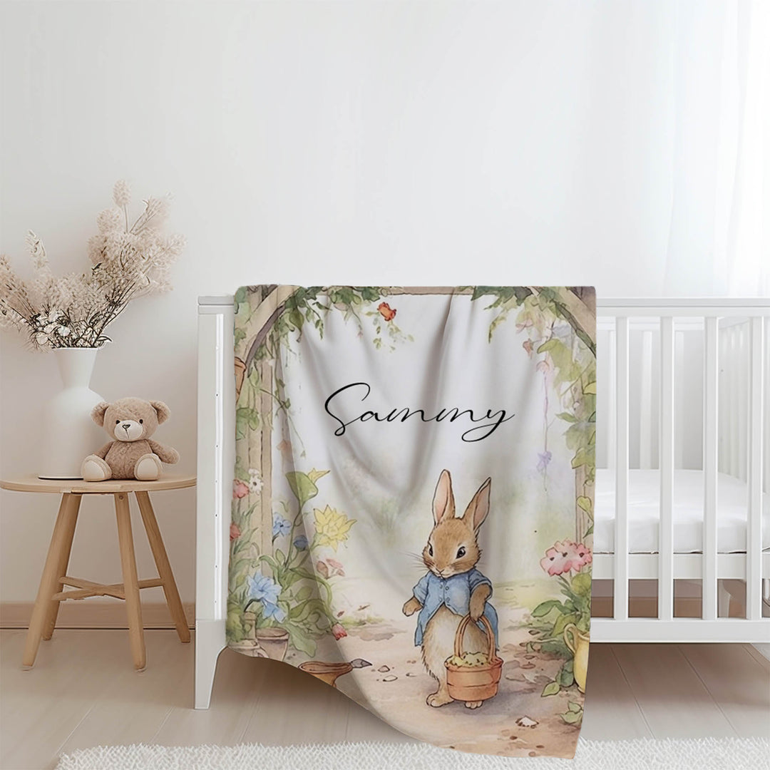 Personalised Peter Rabbit Blanket