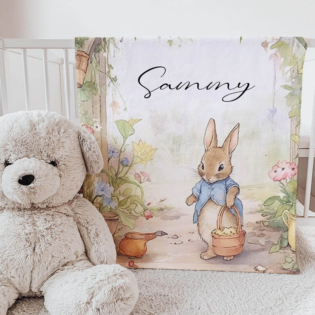 Personalised Peter Rabbit Blanket