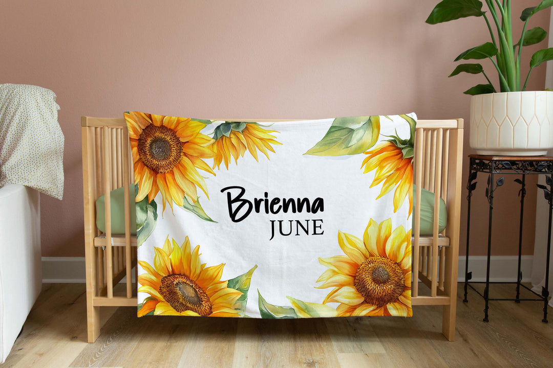 Personalised Floral Blanket