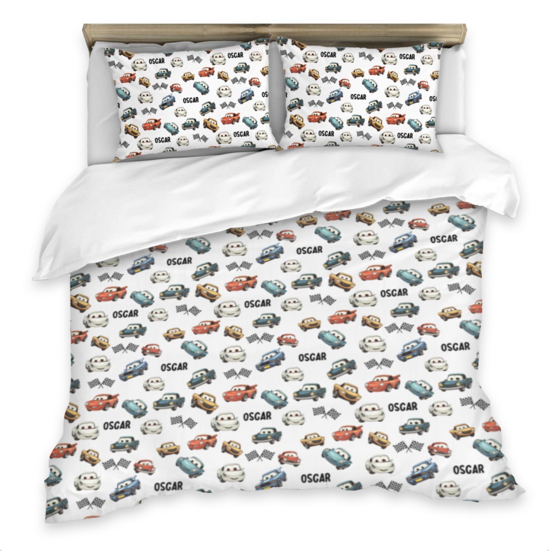 CUTE TRAINS DOUBLE QUILT COVER