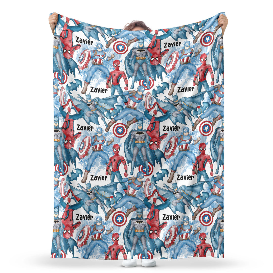 avengers kids personalised blanket