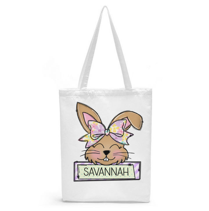  girls personalised Easter Tote Bag