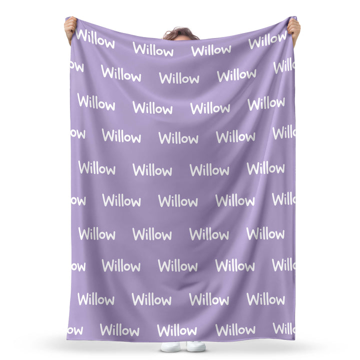 name blanket purple