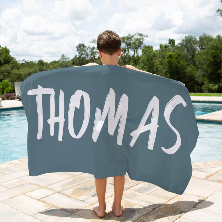 personalised kids beach towels