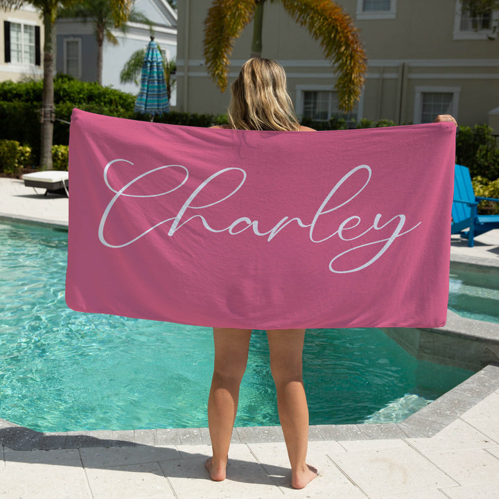 personalised kids beach towels