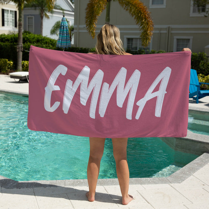 personalised kids beach towels girls