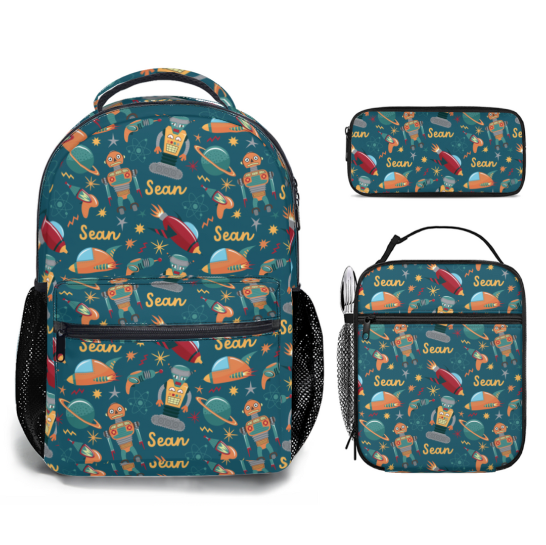 Personalised Backpack, Lunch Bag + Pencil Case Value Combo