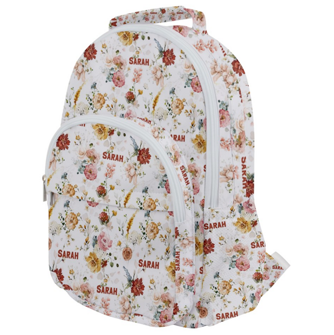 floral preschool backpack