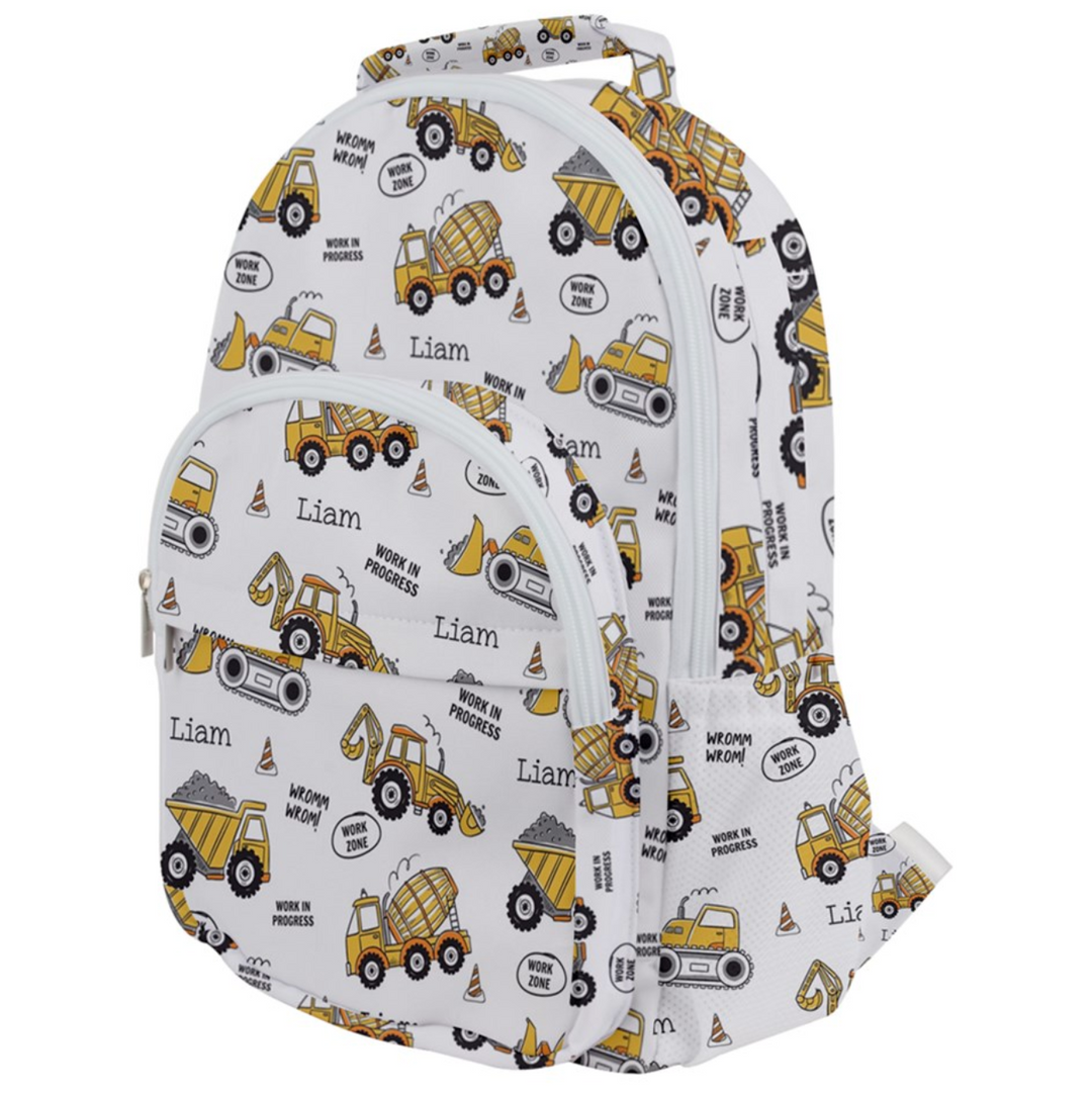 construction toddler backpack