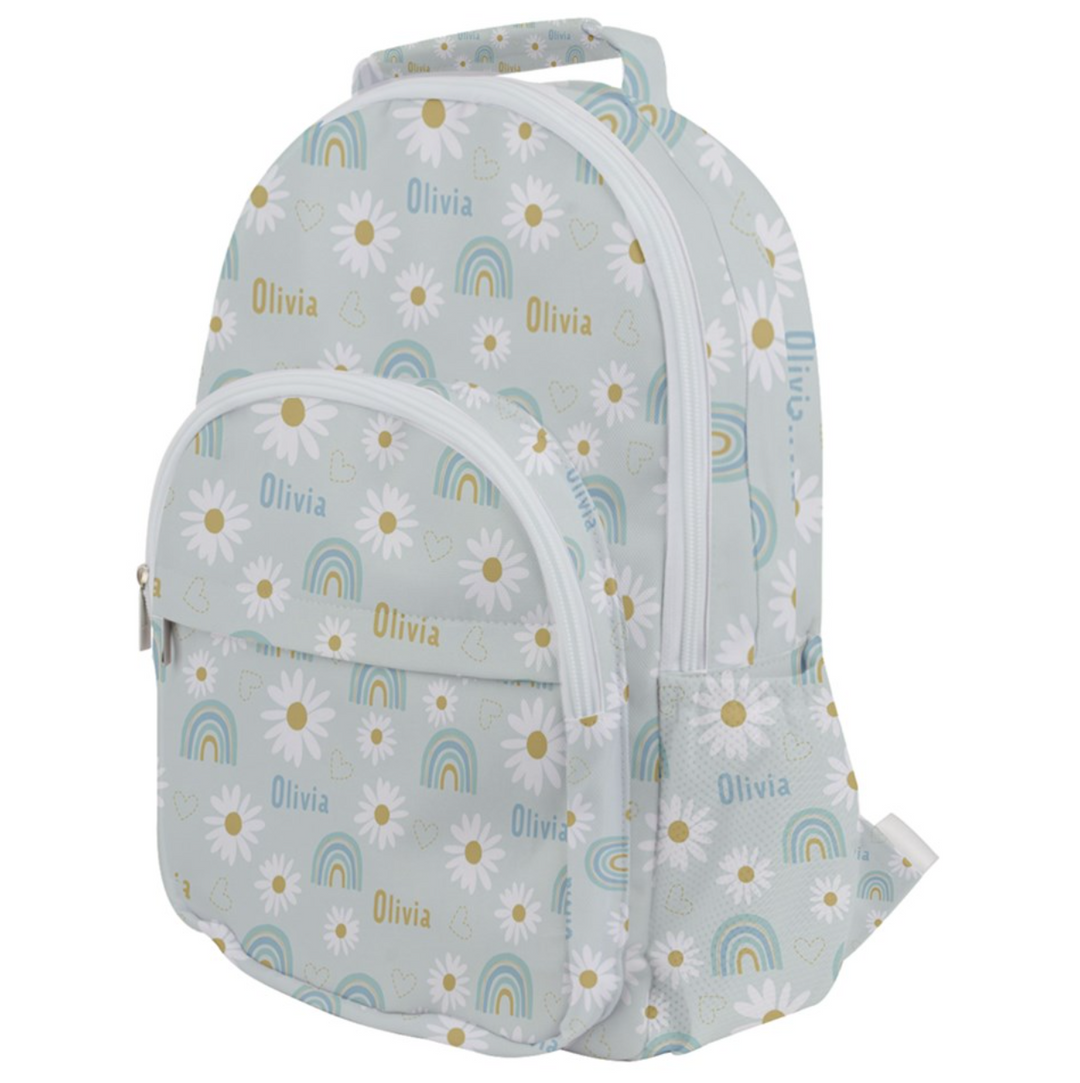 girls toddler backpack with personalised name