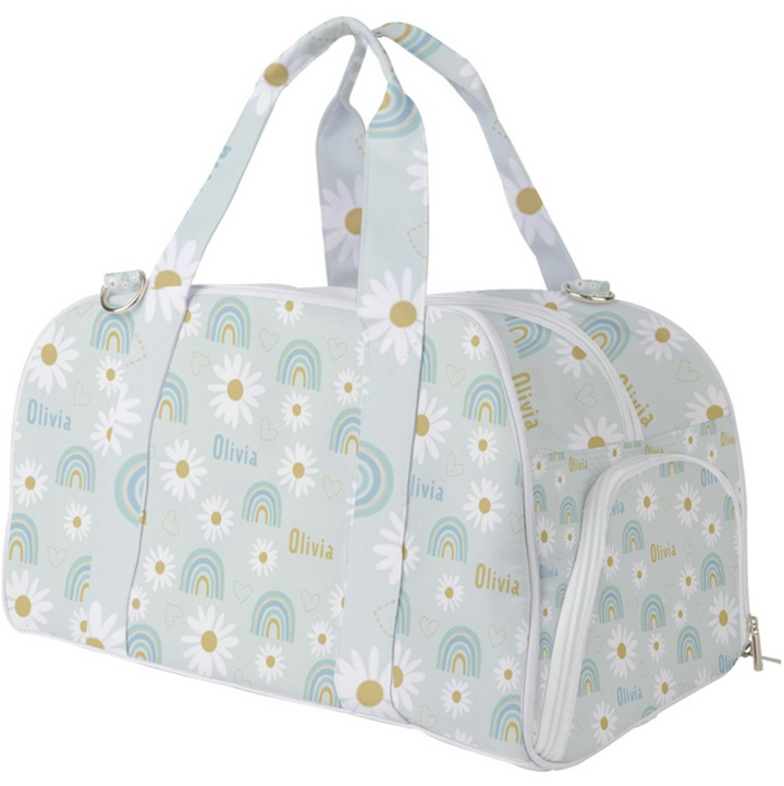  floral children's duffle bags with name