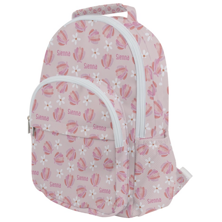 seashell toddler backpack personalised