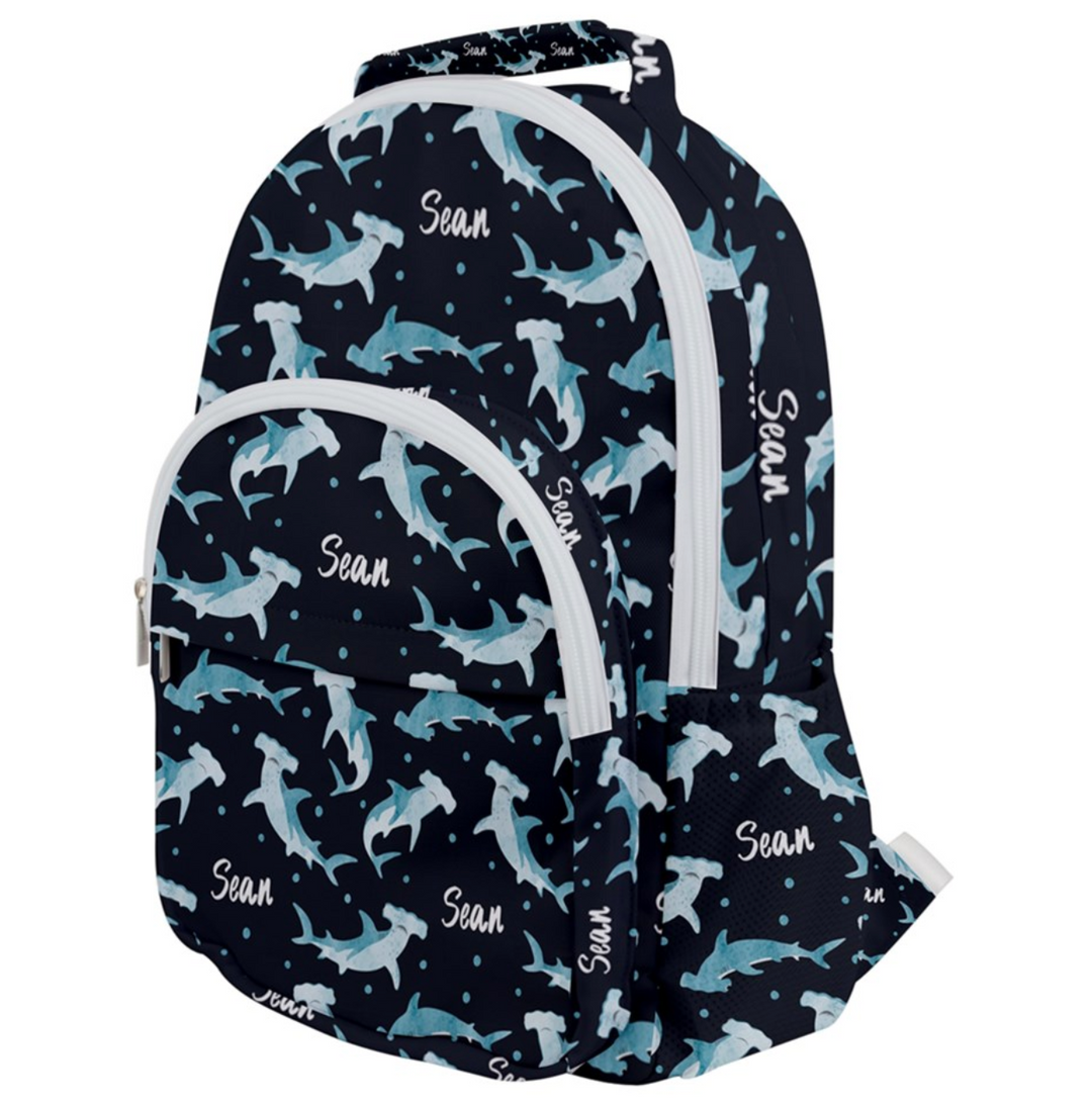 shark teeth toddler backpack