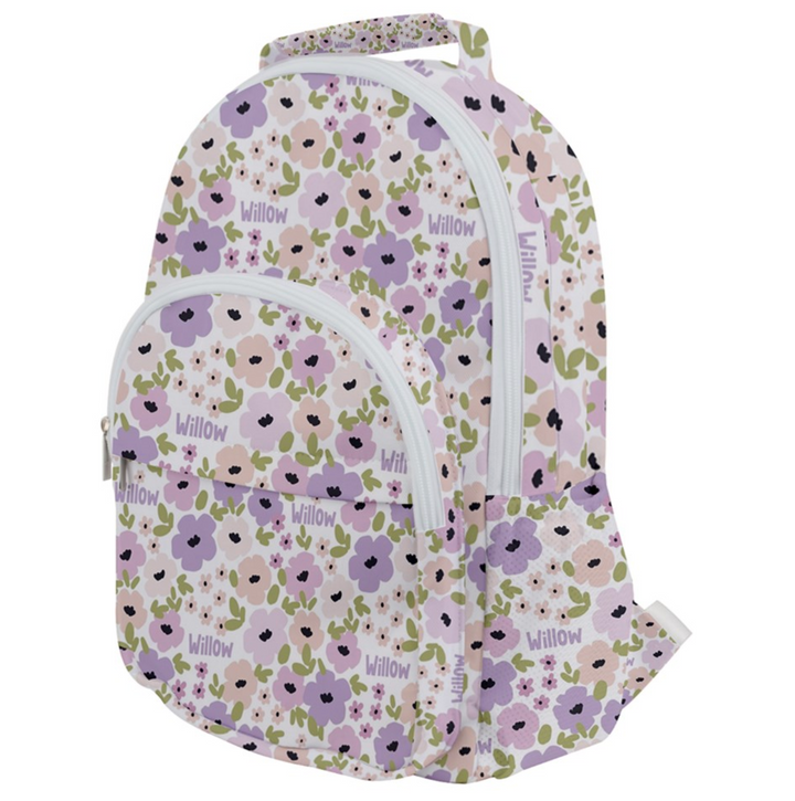 floral toddler backpack personalised