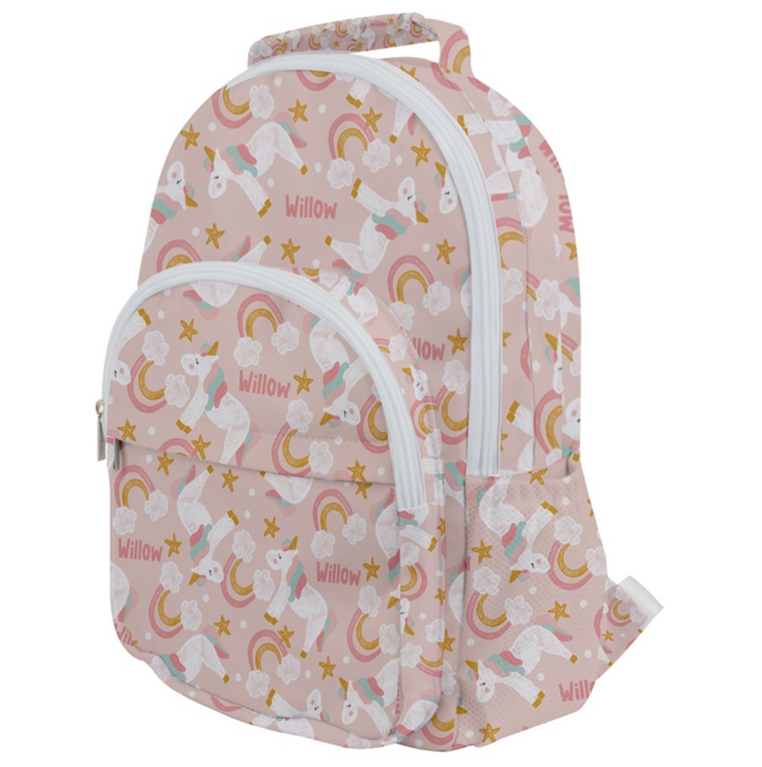 girls toddler backpack personalised