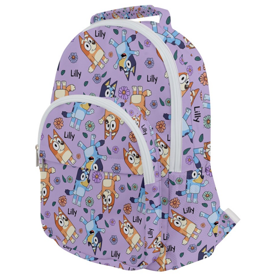 girls personalised backpack
