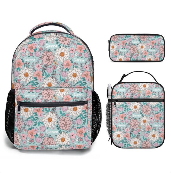 Personalised Backpack, Lunch Bag + Pencil Case Value Combo