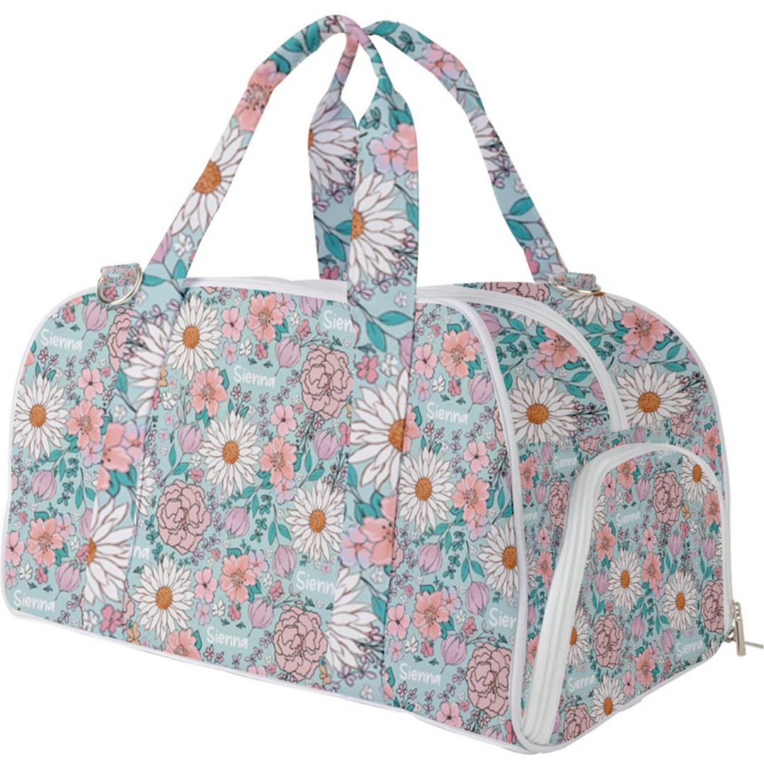 floral childrens duffle bag