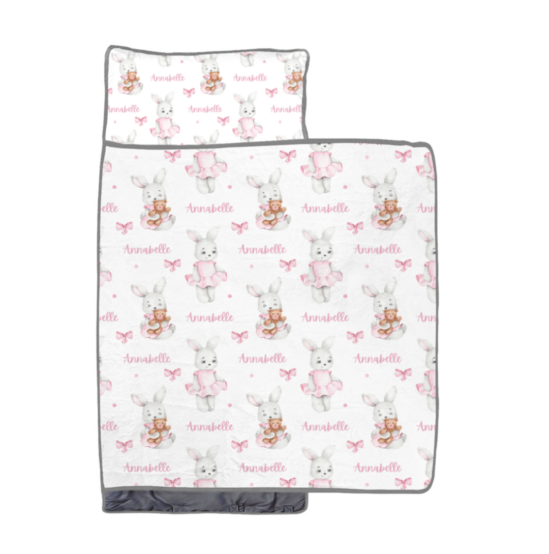 bunny nap mat for girls