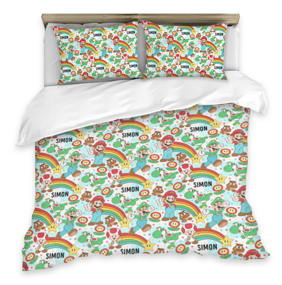 mario double quilt cover