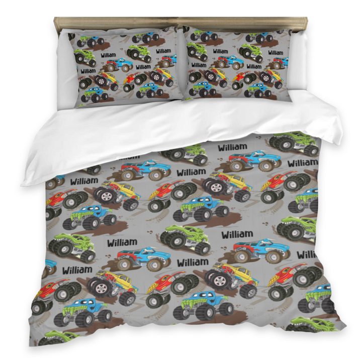 monster truck quilt cover double