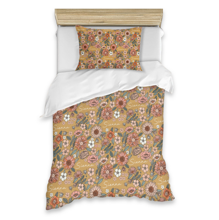 kids quilt covers floral 