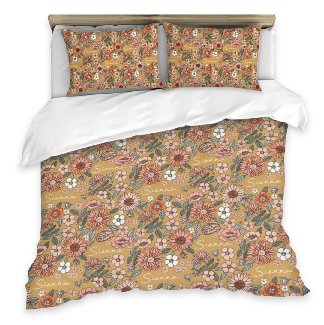 floral double quilt cover