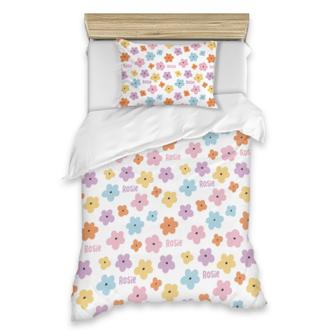 girls floral kids quilt covers