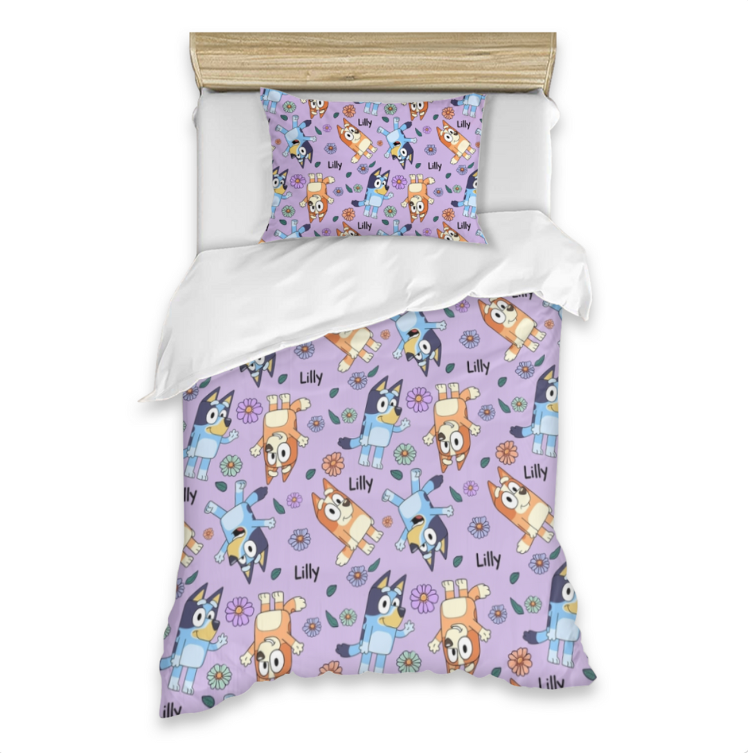 kids quilt covers bluey