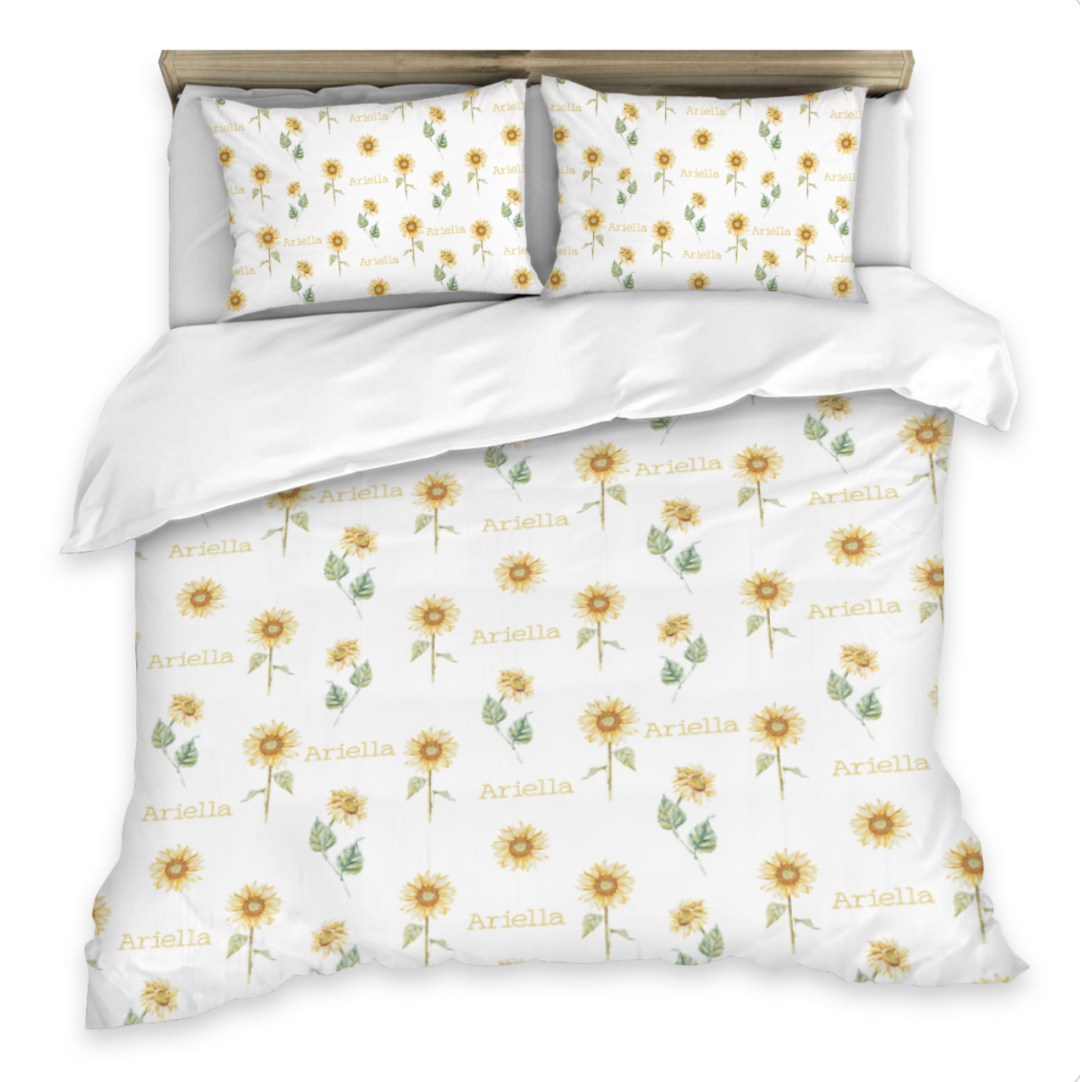 sunflower double quilt cover