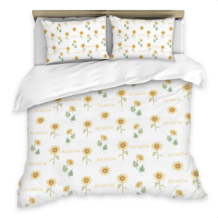 sunflower double quilt cover