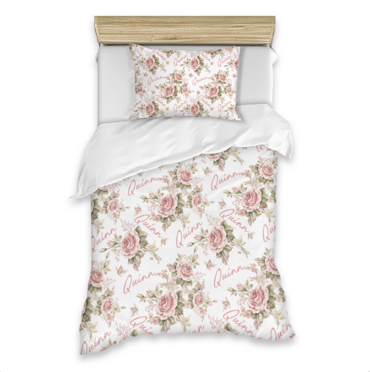 floral quilt cover