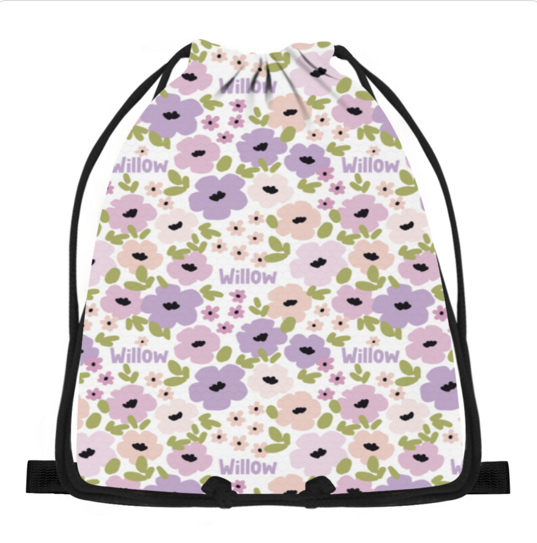 floral swim bags