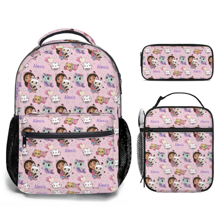 Personalised Backpack, Lunch Bag + Pencil Case Value Combo