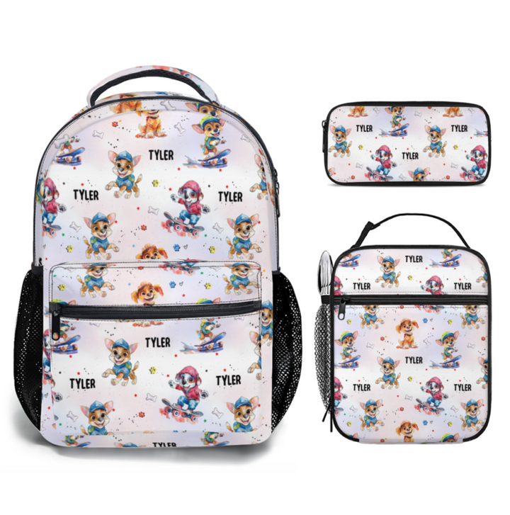 Personalised Backpack, Lunch Bag + Pencil Case Value Combo