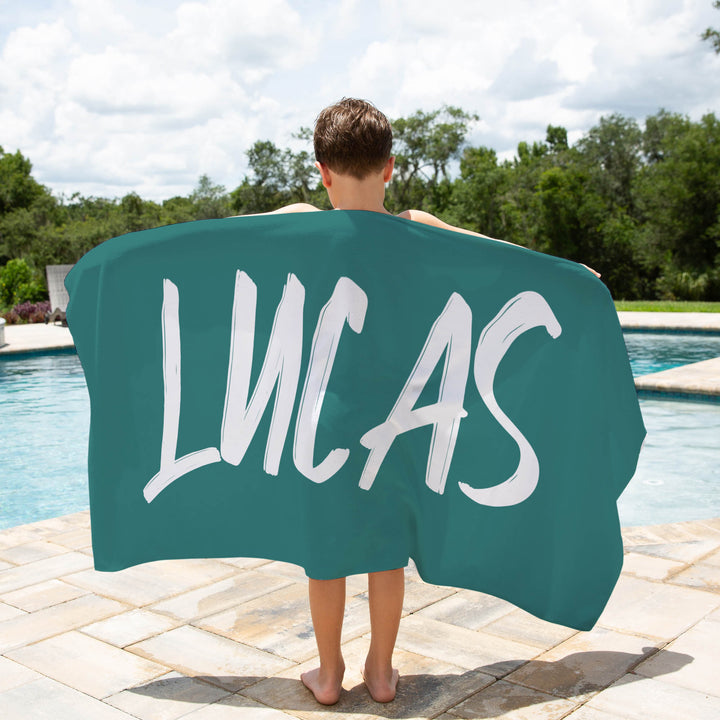 personalised kids beach towels boys