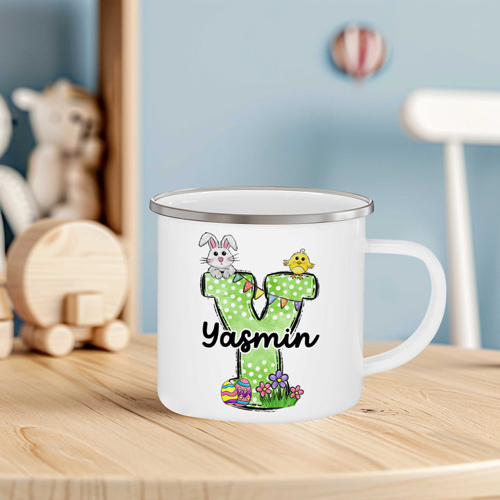 easter parade enamel mug for kids